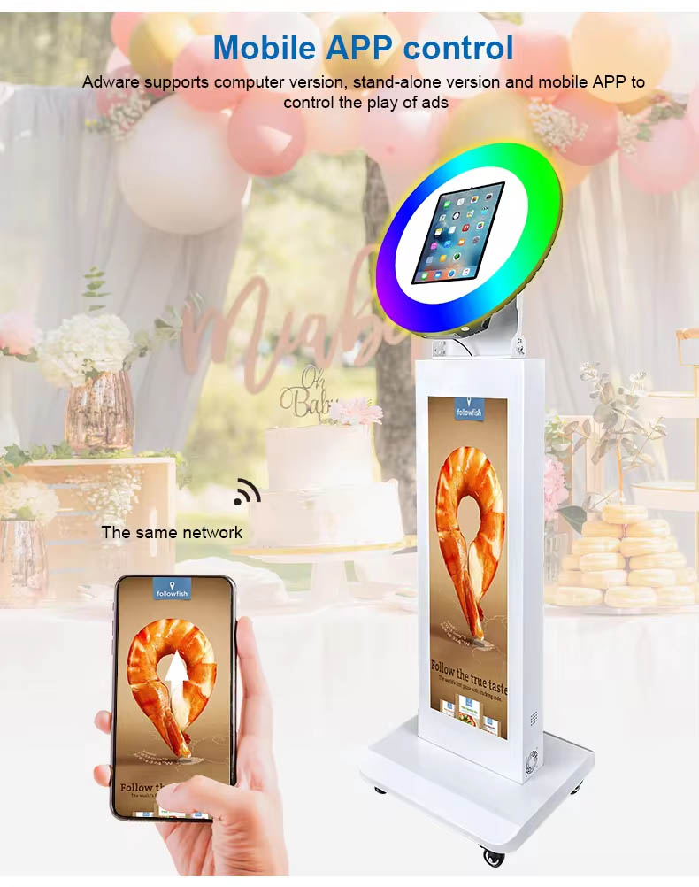 Social Media Sharing Photos Selfie Machine Wholesale 10.2/10.9/11/12.9 Inch Ipad PhotoBooth Shell