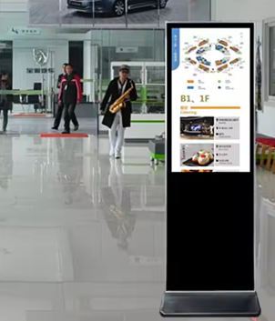 Floor Standing Android Advertising Kiosk 55 Inch 43 Inch Indoor Touch Screen Digital Signage Display Signage Lcd Advertising