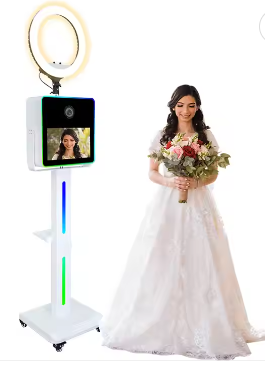 Hot Sale Wedding Events Selfie Booth Factory Wholesale 15.6 Inch LCD Screen Portable Dslr Camera Photo Booth Stand